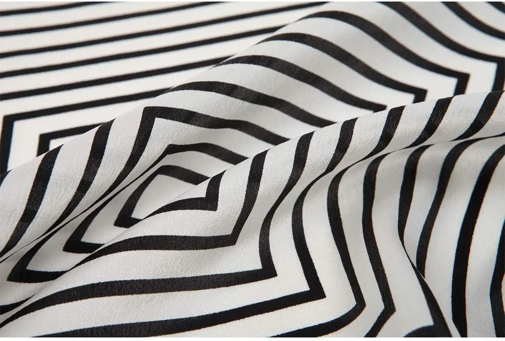 100% Mulberry Silk Scarf Square Hair Scarves Fashion Pattern Neck Scarfs for Women