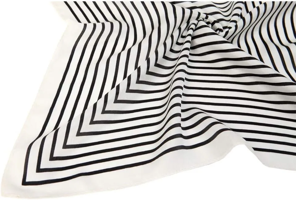 100% Mulberry Silk Scarf Square Hair Scarves Fashion Pattern Neck Scarfs for Women