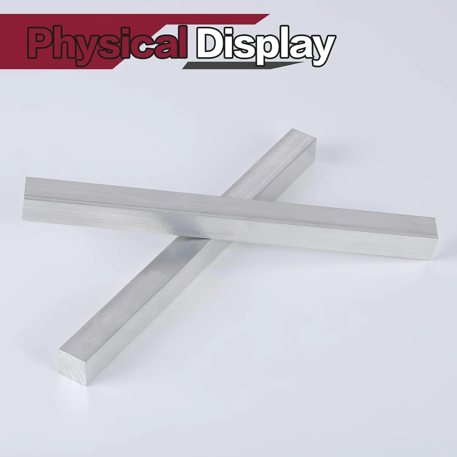 13Inch Square Aluminum Flat BAR 2 Pieces of 1"X1" 6061 General Purpose Plate,T6511 Solid New Mill Stock (1x1x13Inch, 2)