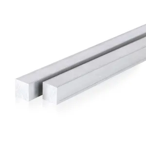 13Inch Square Aluminum Flat BAR 2 Pieces of 1"X1" 6061 General Purpose Plate,T6511 Solid New Mill Stock (1x1x13Inch, 2)