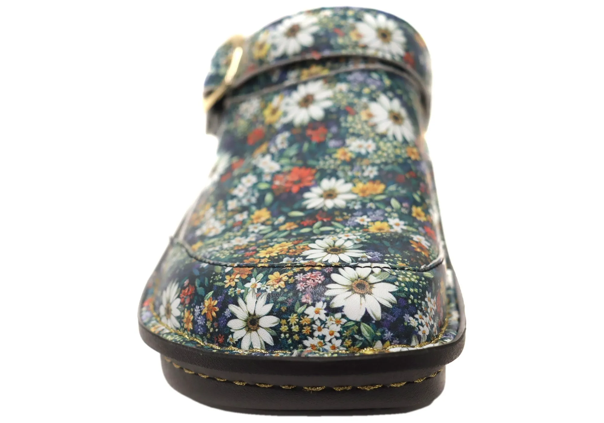 Alegria Seville Womens Comfortable Open Back Shoes Sugar N Spice