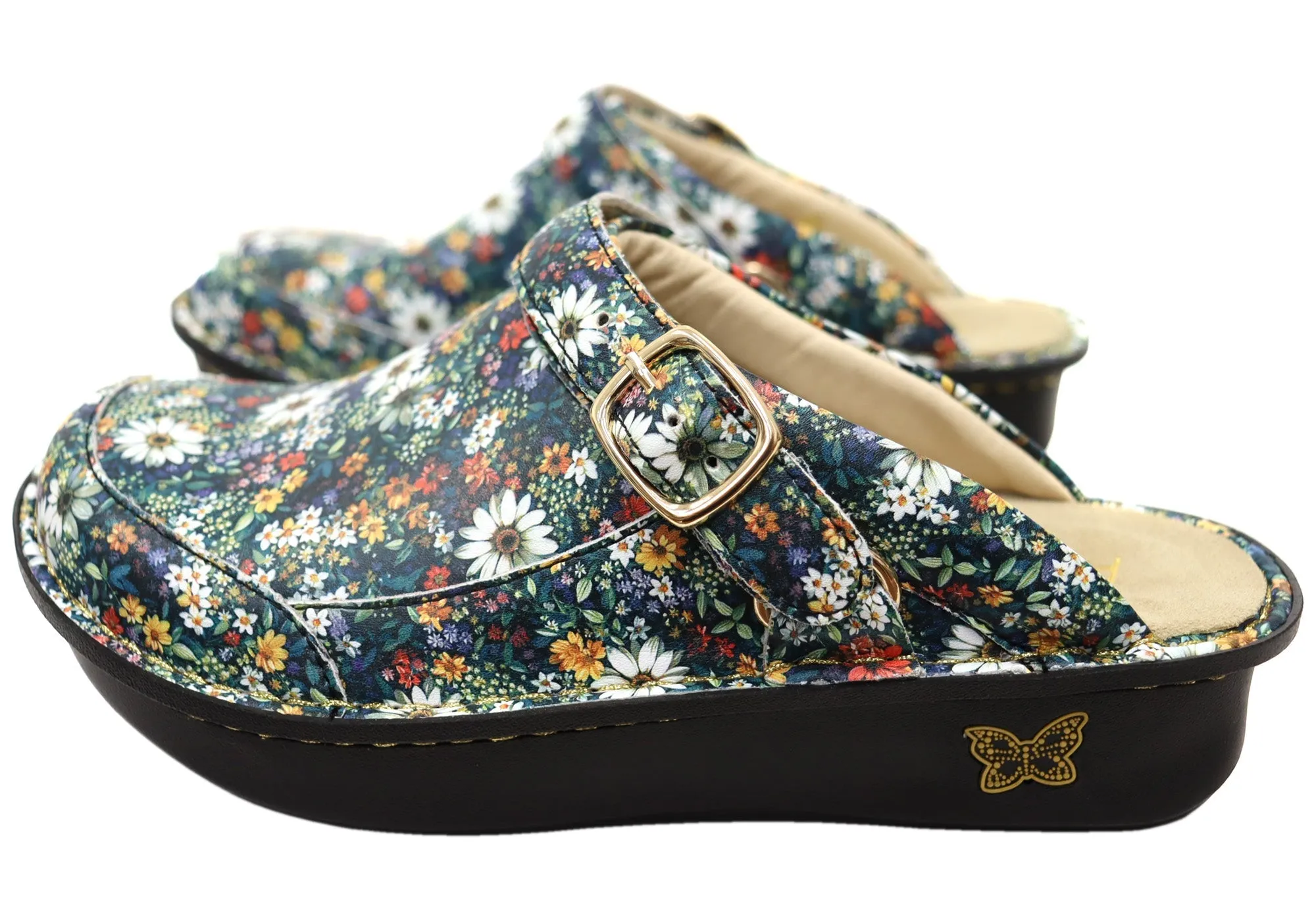 Alegria Seville Womens Comfortable Open Back Shoes Sugar N Spice