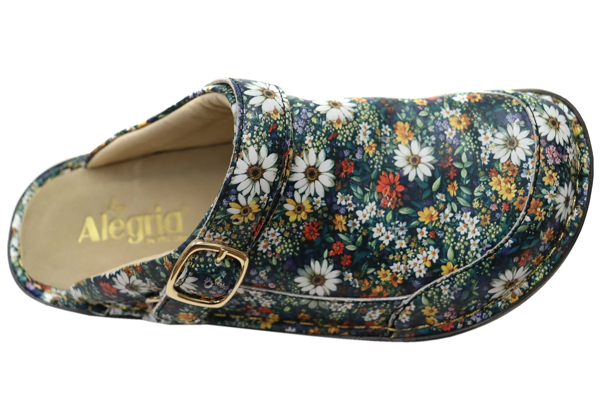Alegria Seville Womens Comfortable Open Back Shoes Sugar N Spice