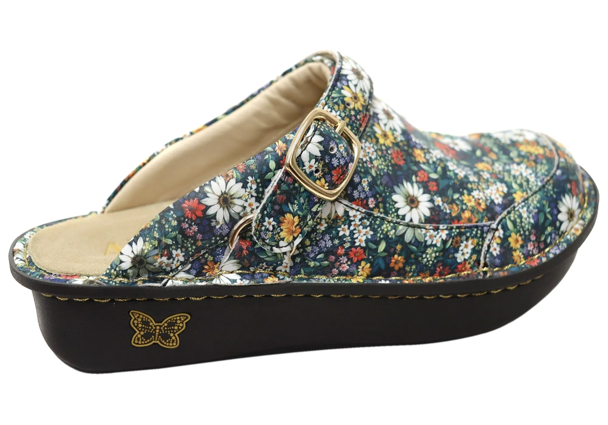 Alegria Seville Womens Comfortable Open Back Shoes Sugar N Spice