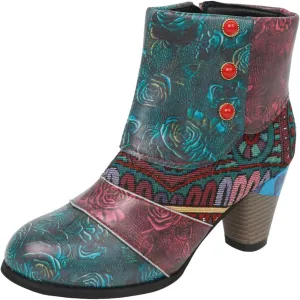 AMDBEL Booties for Women Dressy 2024 Ankle Boots Chunky High Heel Booties Fashionable Short Boots Winter Shoes
