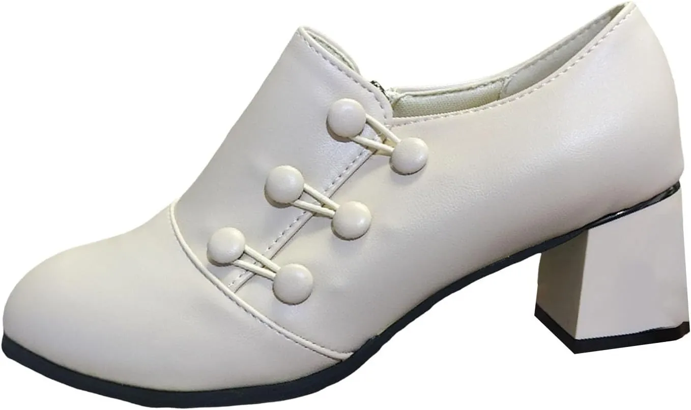 AMDBEL Booties for Women Dressy 2024 Ankle Boots Low Chunky Low Heel Comfortable Round Toe Short Boots Winter Shoes
