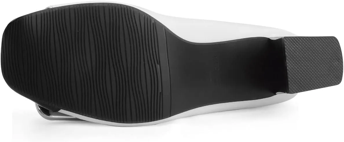 ANN CREEK Women's Pumps 'Angela' Shoes for Women Dressy Low Heel Rush Hour Office Shoes Two Tone Womens Pumps Square Toe 2.4 Inch Chunky Heel Slip On