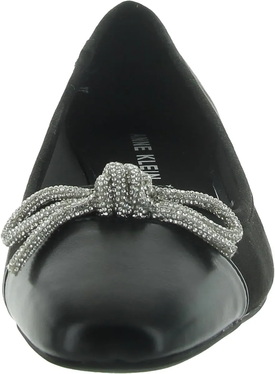 Anne Klein Womens Cassidy Rhinestones Square Toe Mary Janes