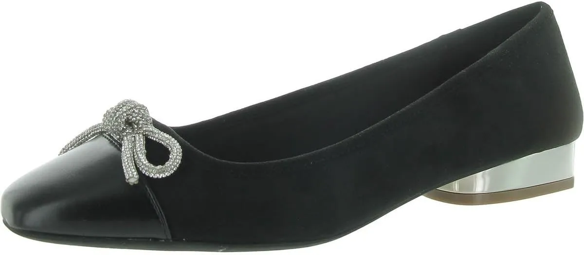 Anne Klein Womens Cassidy Rhinestones Square Toe Mary Janes