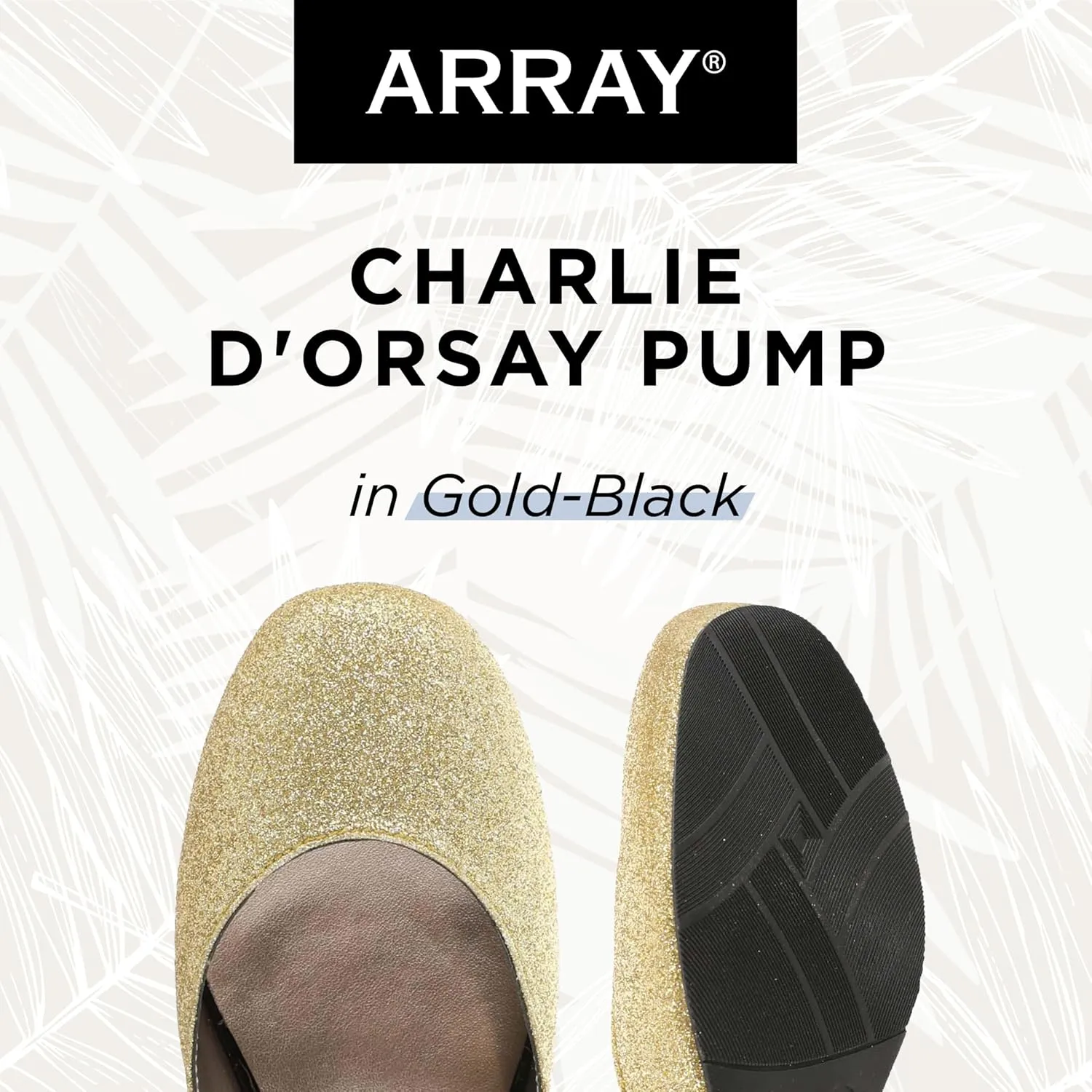 ARRAY Women's Charlie D'Orsay Low Heel Pump with Ankle Strap