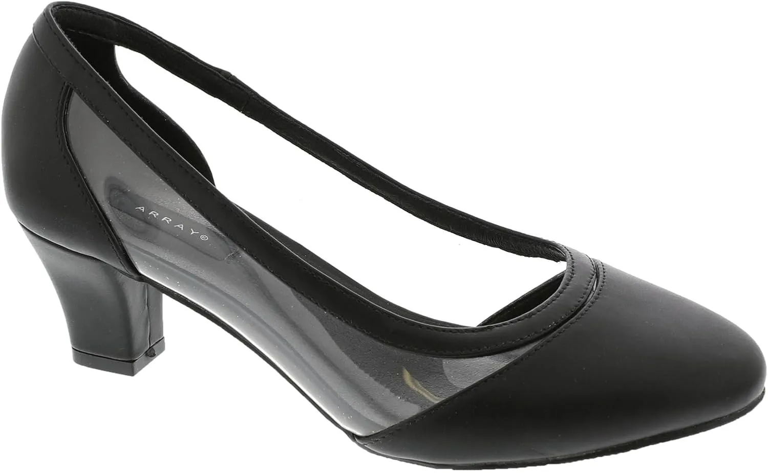 ARRAY Women's Eve Lucite Trim Low Heel Dress Pump