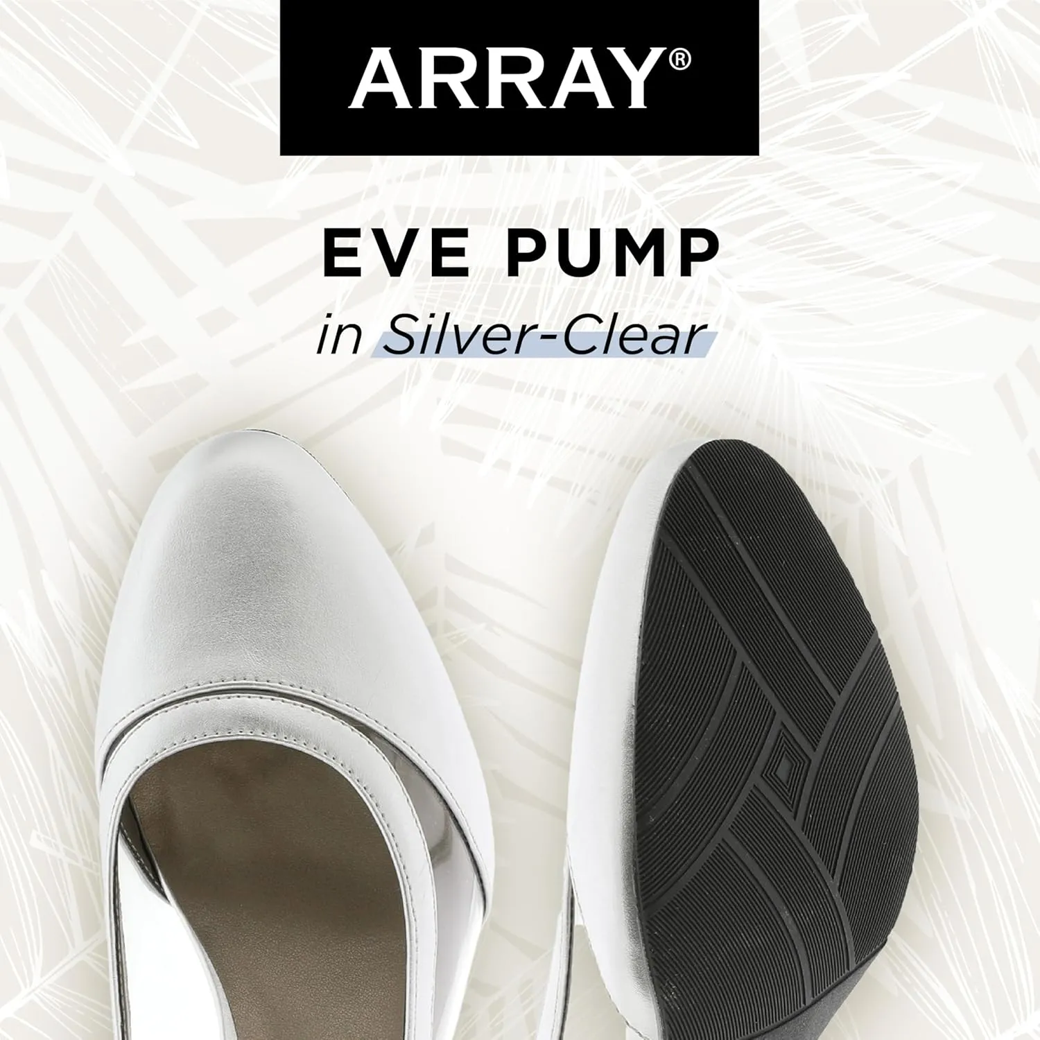 ARRAY Women's Eve Lucite Trim Low Heel Dress Pump
