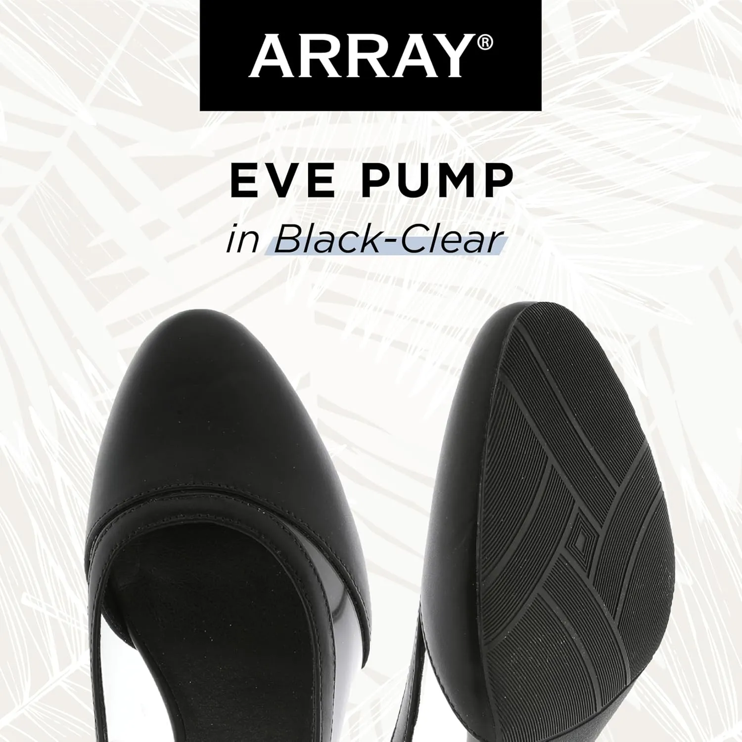 ARRAY Women's Eve Lucite Trim Low Heel Dress Pump