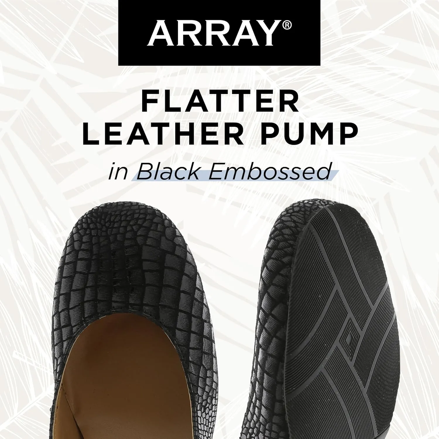 ARRAY Women’s Flatter Low Heel Leather Dress Pump