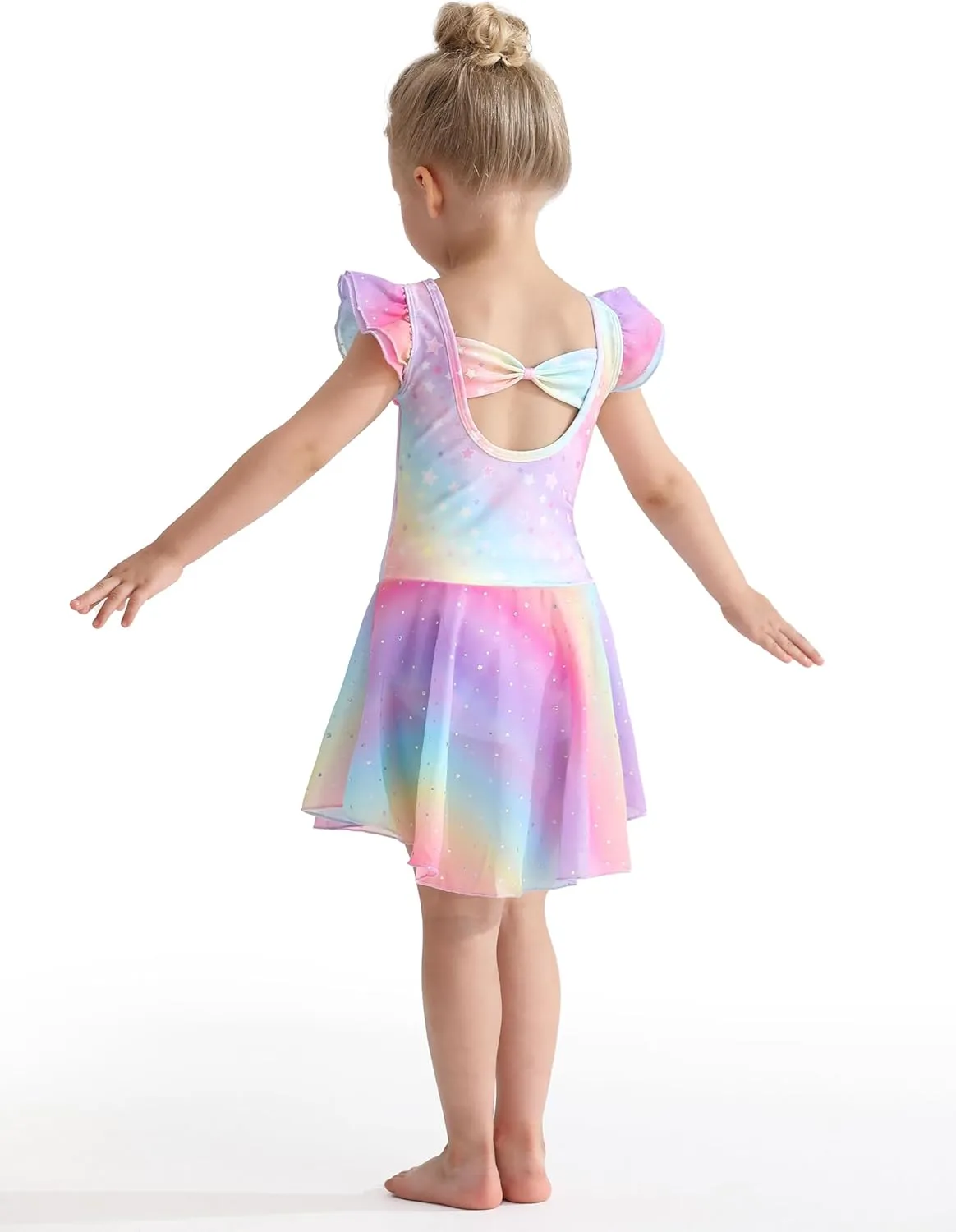 Ballet Leotards for Girls Toddler Dance Leotards Short/Long Sleeve Skirt Ballerina Outfits