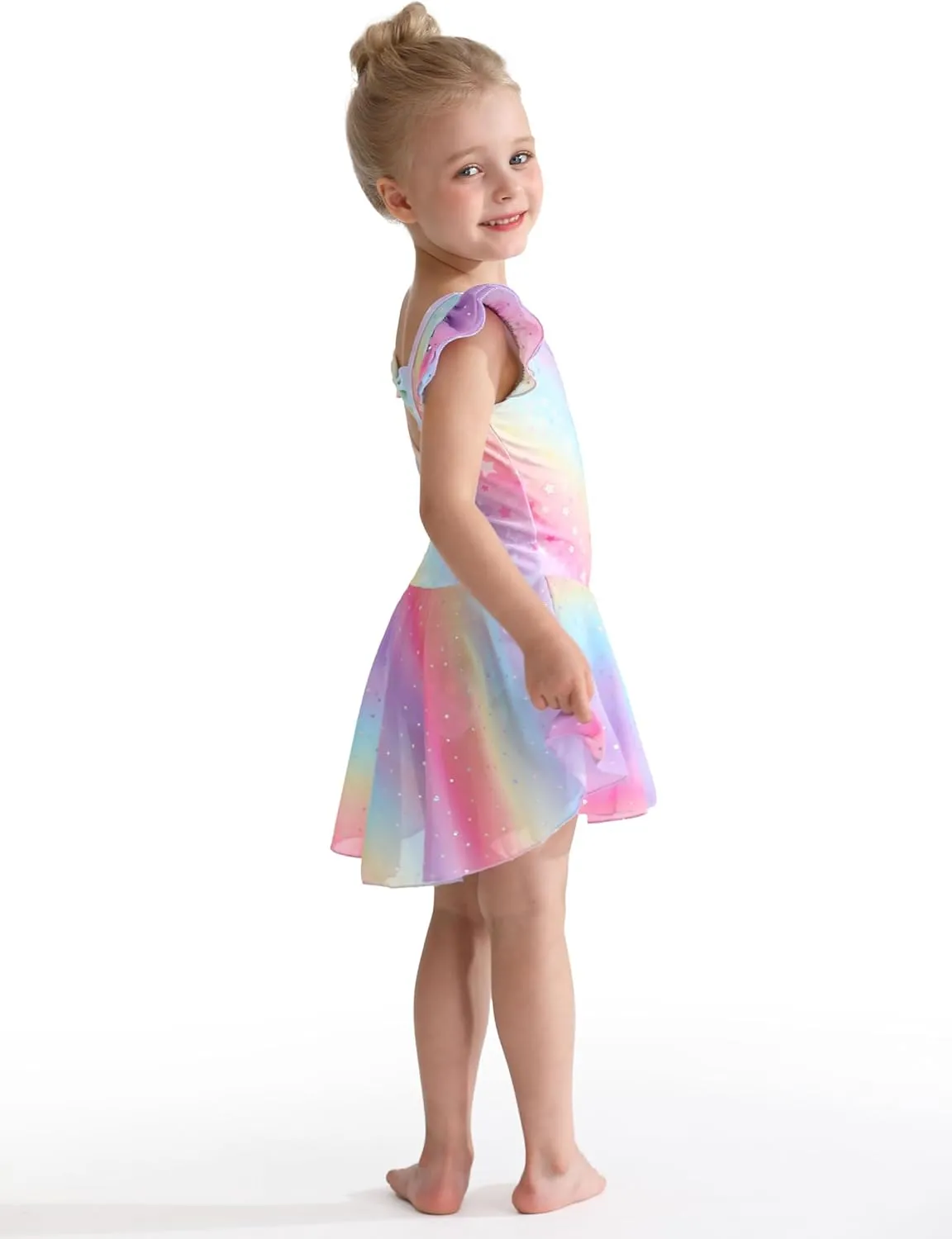 Ballet Leotards for Girls Toddler Dance Leotards Short/Long Sleeve Skirt Ballerina Outfits