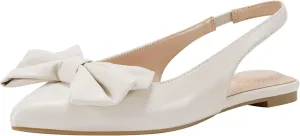 Bandolino Women's Simona Ballet Flat, Ivory 150, 11