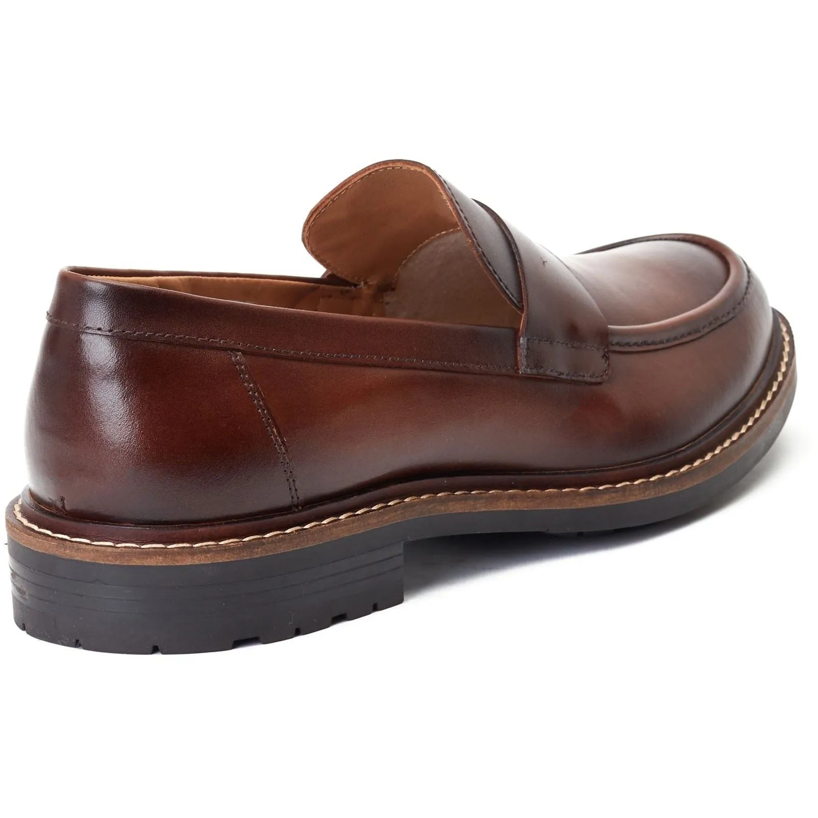 Base London Men's Ivey Loafer in Burnt Brown
