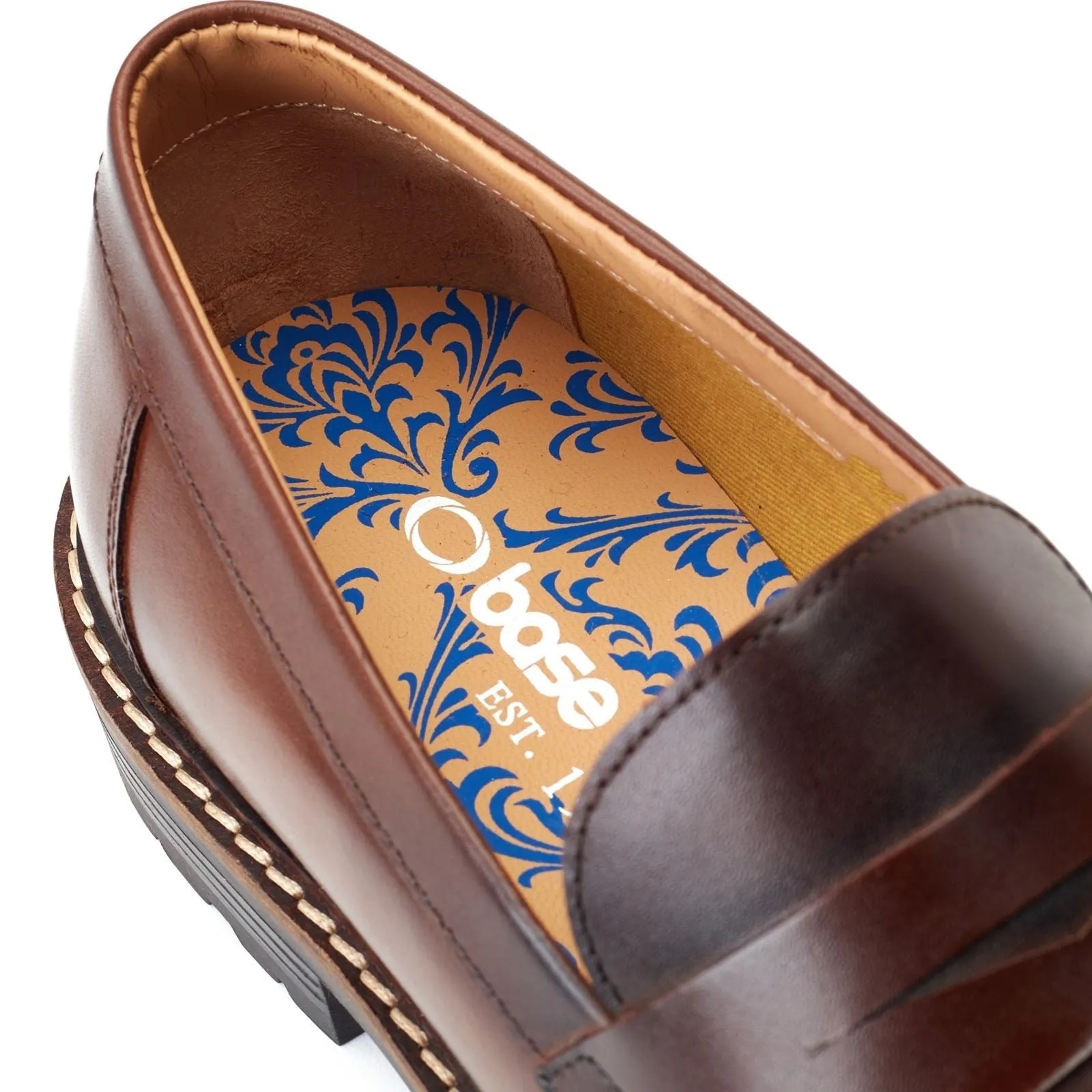 Base London Men's Ivey Loafer in Burnt Brown