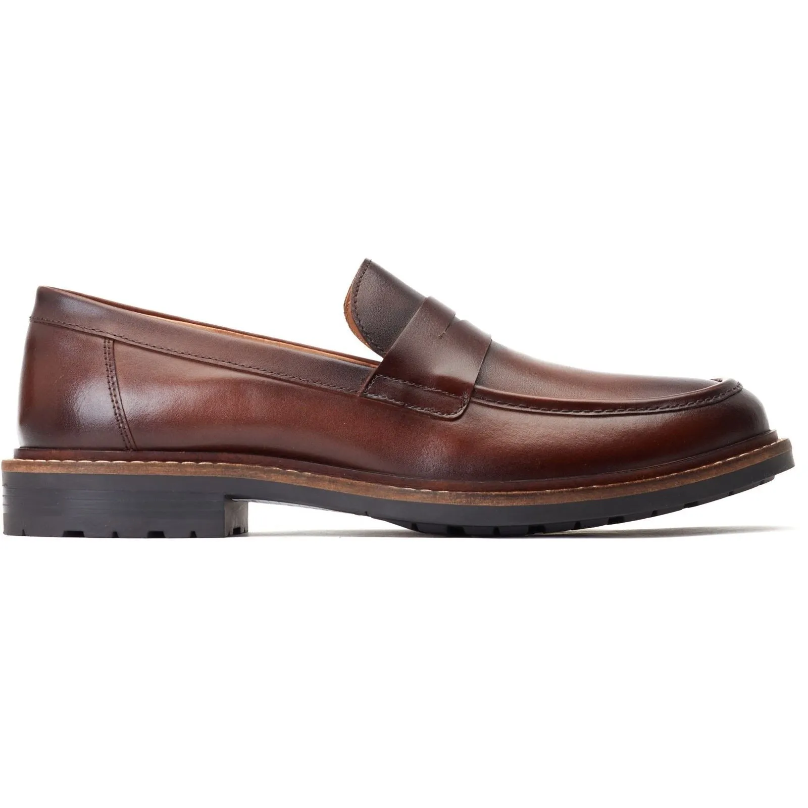 Base London Men's Ivey Loafer in Burnt Brown