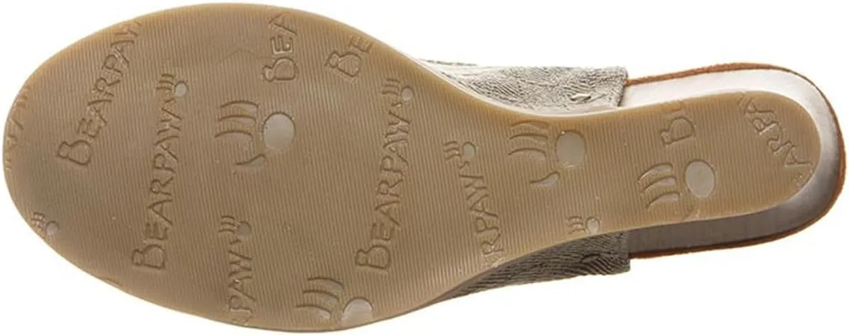 BEARPAW Women's Aracelli Multiple Colors | Women's Wedge Sandal | Women's Shoe | Comfortable & Lightweight