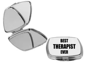 Best Therapist Ever - Square Compact Mirror Personal Mirror