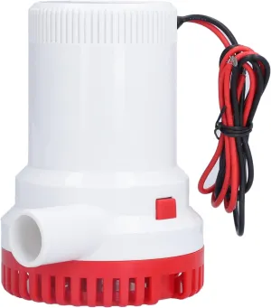 Bilge Pumps Multifunctional Low Noise Submersible Water Pump Boat Ponds Marine ABS 1500 2000GPH Crisp Sea Water Sewage Treatment Irrigation (DC12V 2000GPH)