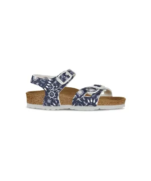Birkenstock Kids Rio Birko-Flor Oriental Tiles Blue Sandals