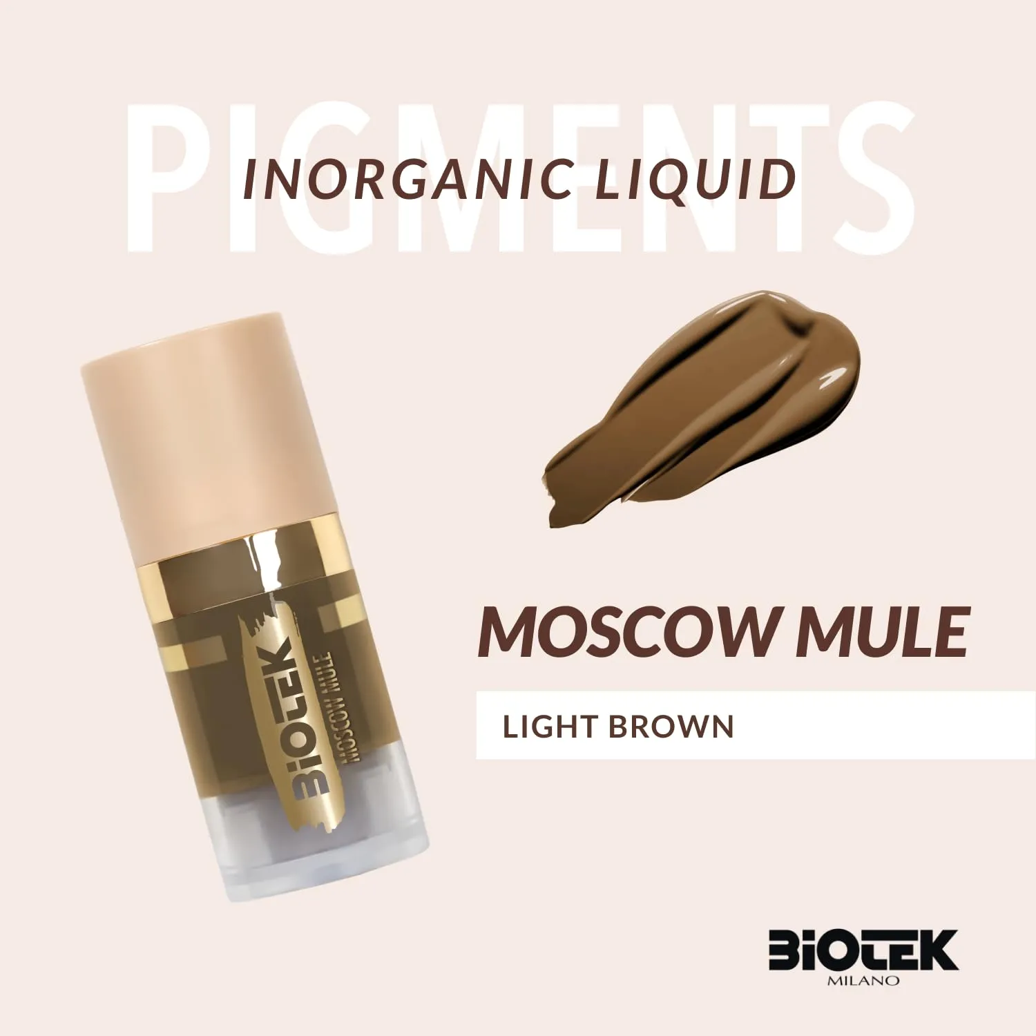 Brow pigments Inorganic Liquid - Made in Italy - Moscow Mule 0.24 Fl Oz (Pack of 1)
