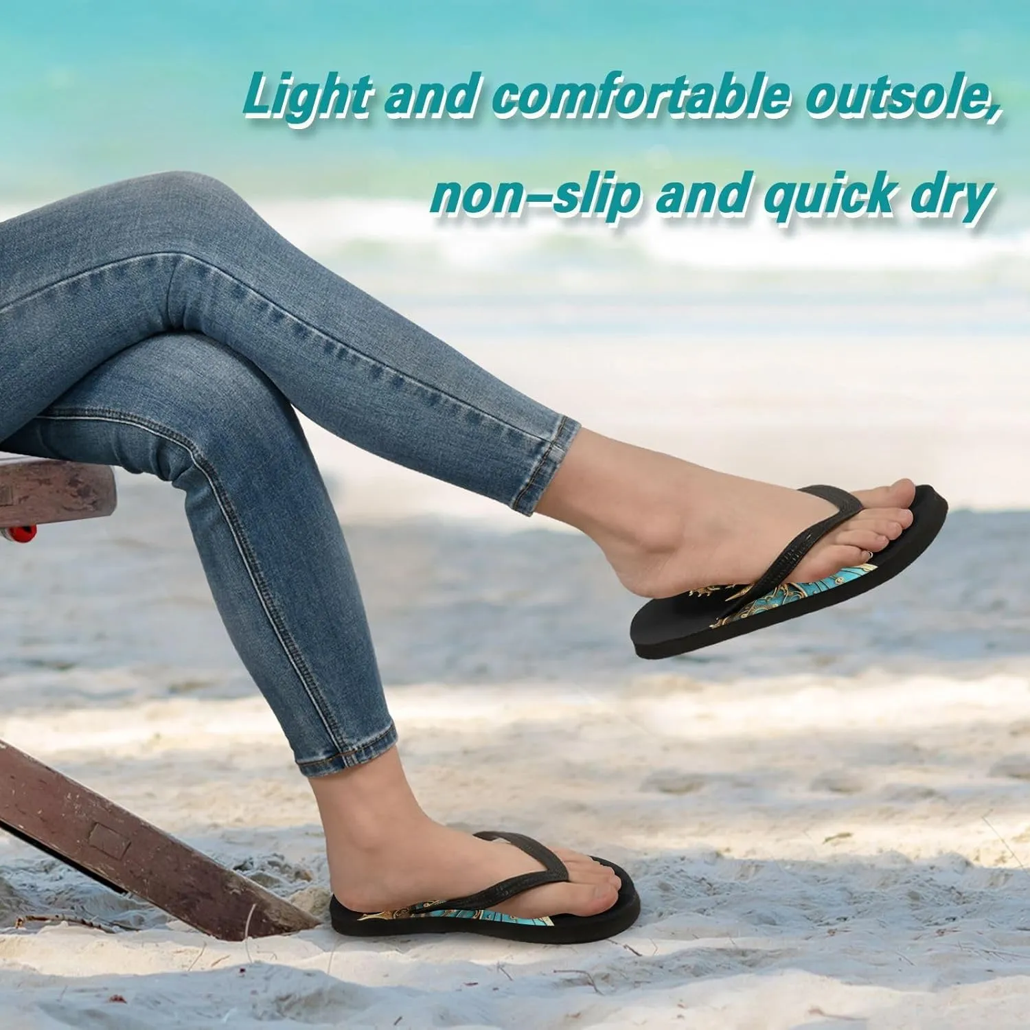 Butterfly Flip Flop Beach Summer Casual Sandal for Women & Men Shower Shoes 20854382