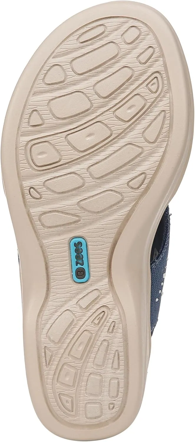 BZees Women's Destiny Bright Slingback Casual Sandal Heeled