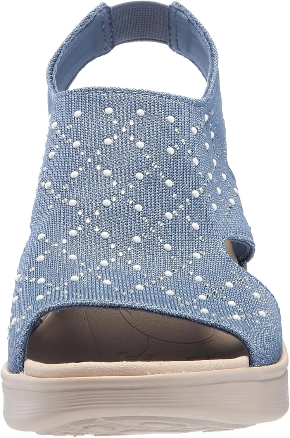 BZees Women's Destiny Bright Slingback Casual Sandal Heeled