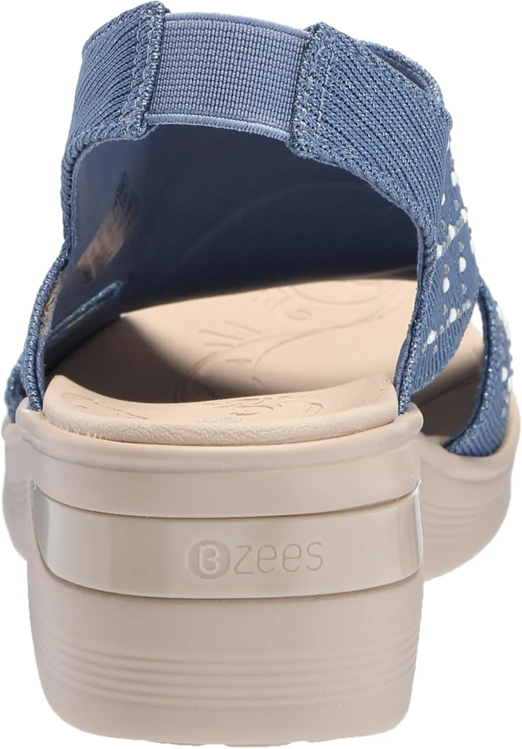 BZees Women's Destiny Bright Slingback Casual Sandal Heeled