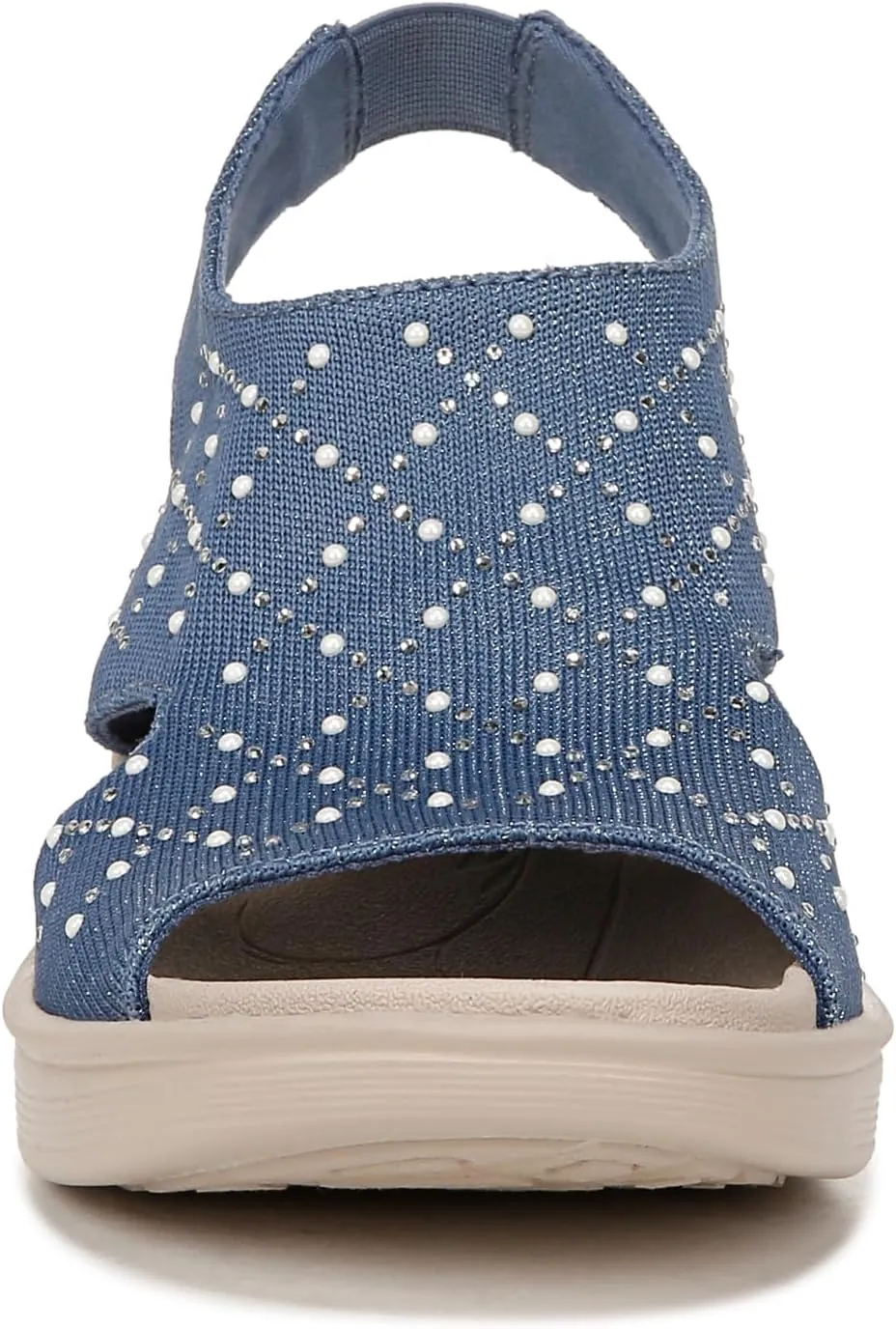 BZees Women's Destiny Bright Slingback Casual Sandal Heeled