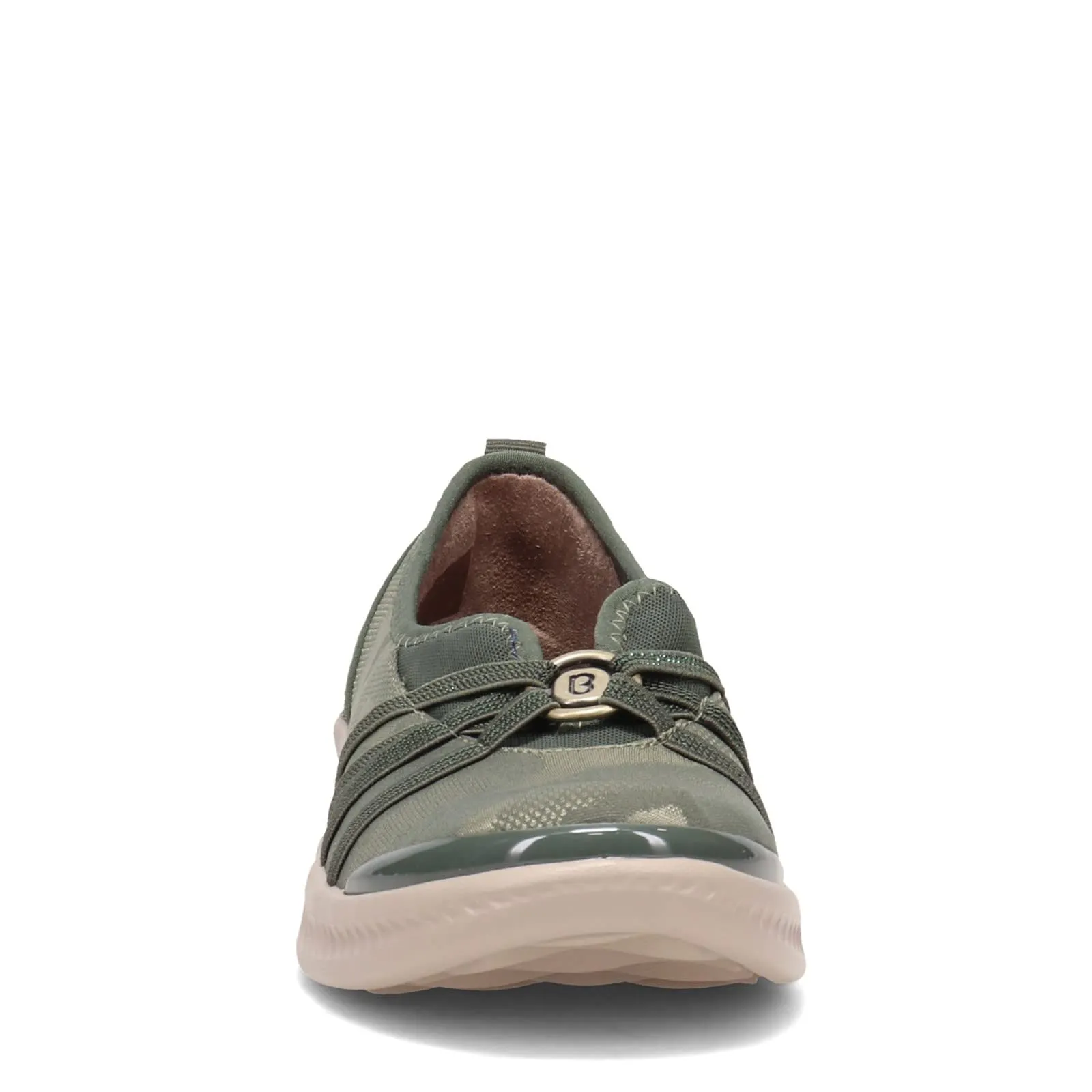 BZees Women's Niche Ballet Flat, Forest Green Camo, 8.5