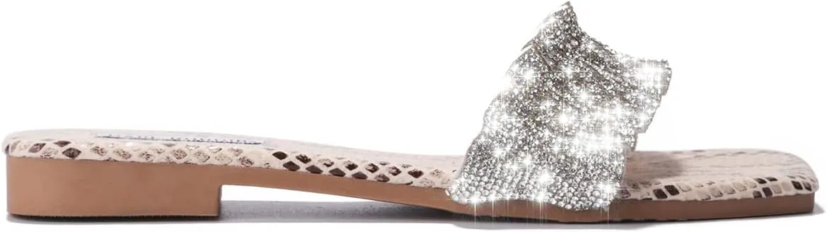 Cape Robbin OHANA NO LEFT BEHIND SLIP ON OPEN TOE SLIDE MULE SANDALS SNAKE
