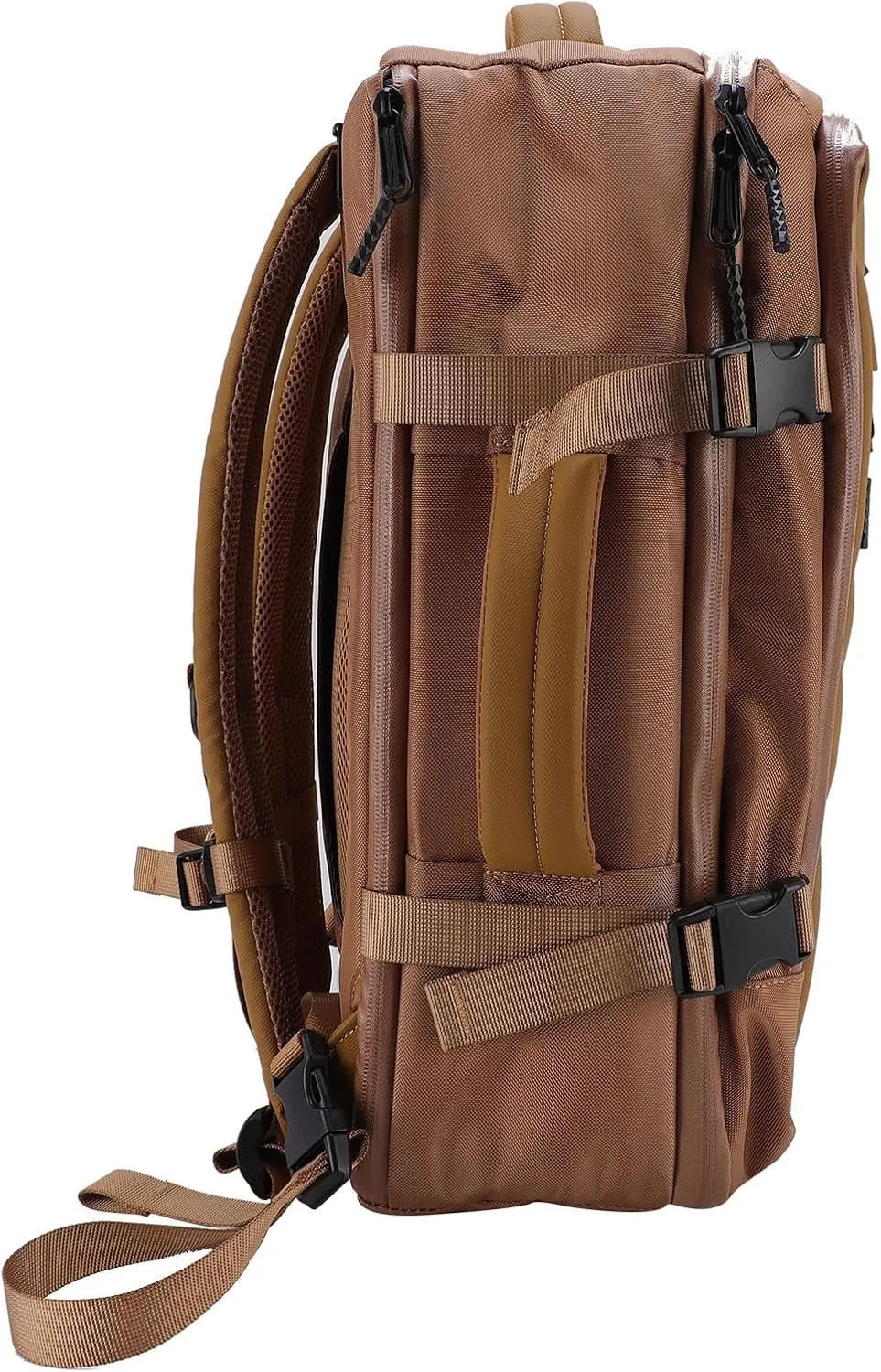 Carry Backpack, Vacuum Compression Weekender 30L Backpack for Airport (Khaki)