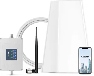 Cell Phone Booster for Home - Up to 3,500 sq ft, Cell Phone Signal Booster for All Carriers - Compatible with Verizon, AT&T, T-Mobile, Sprint & More - Boost 5G, LTE & 3G Signal on Band 4, 5 and 13