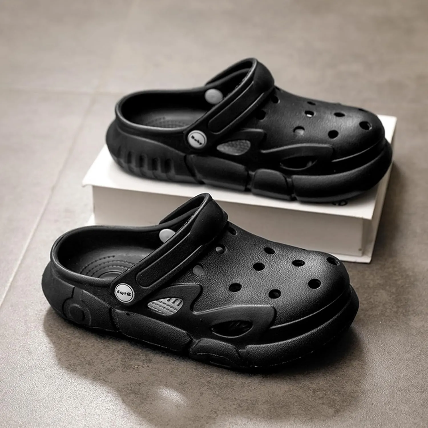 CERYTHRINA Little Kids Clogs Girls Boys Slide Lightweight Garden Shoes Slip-on Beach Pool Shower Slippers