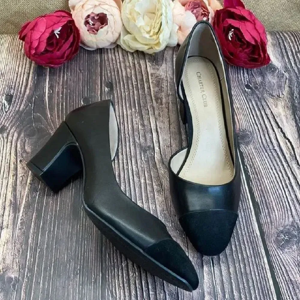 Charter Club Black Bradiee Pumps 9.5M
