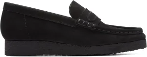 Clarks Originals Womens Wallabee Loafer Suede Black Shoes 10.5 US