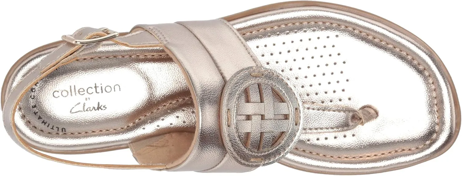Clarks Women's Reyna Glam Flat Sandal