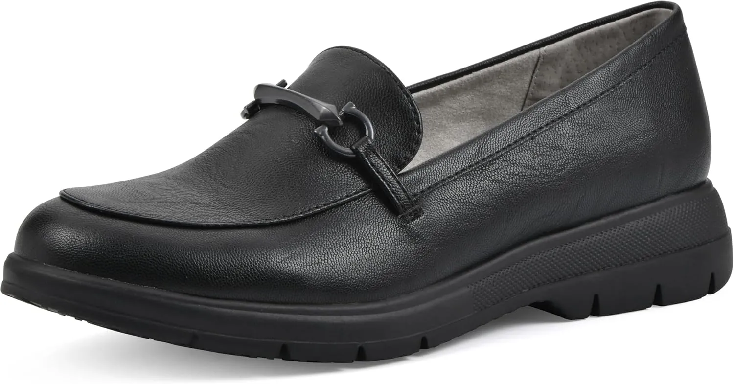 CLIFFS BY WHITE MOUNTAIN Women's Flow Cushioned Lug Sole Loafer Flat