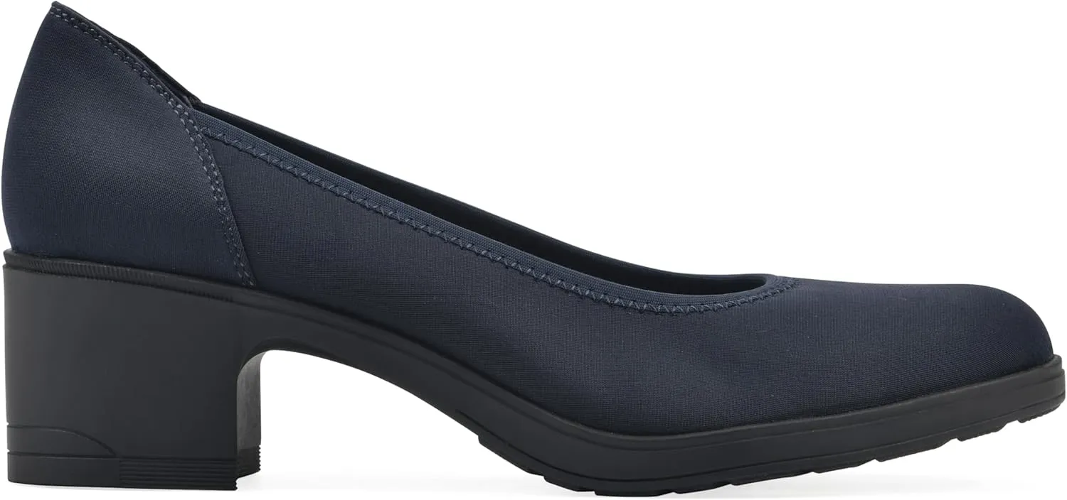 CLIFFS BY WHITE MOUNTAIN Women's Huntor Cushioned Block Heel Pump