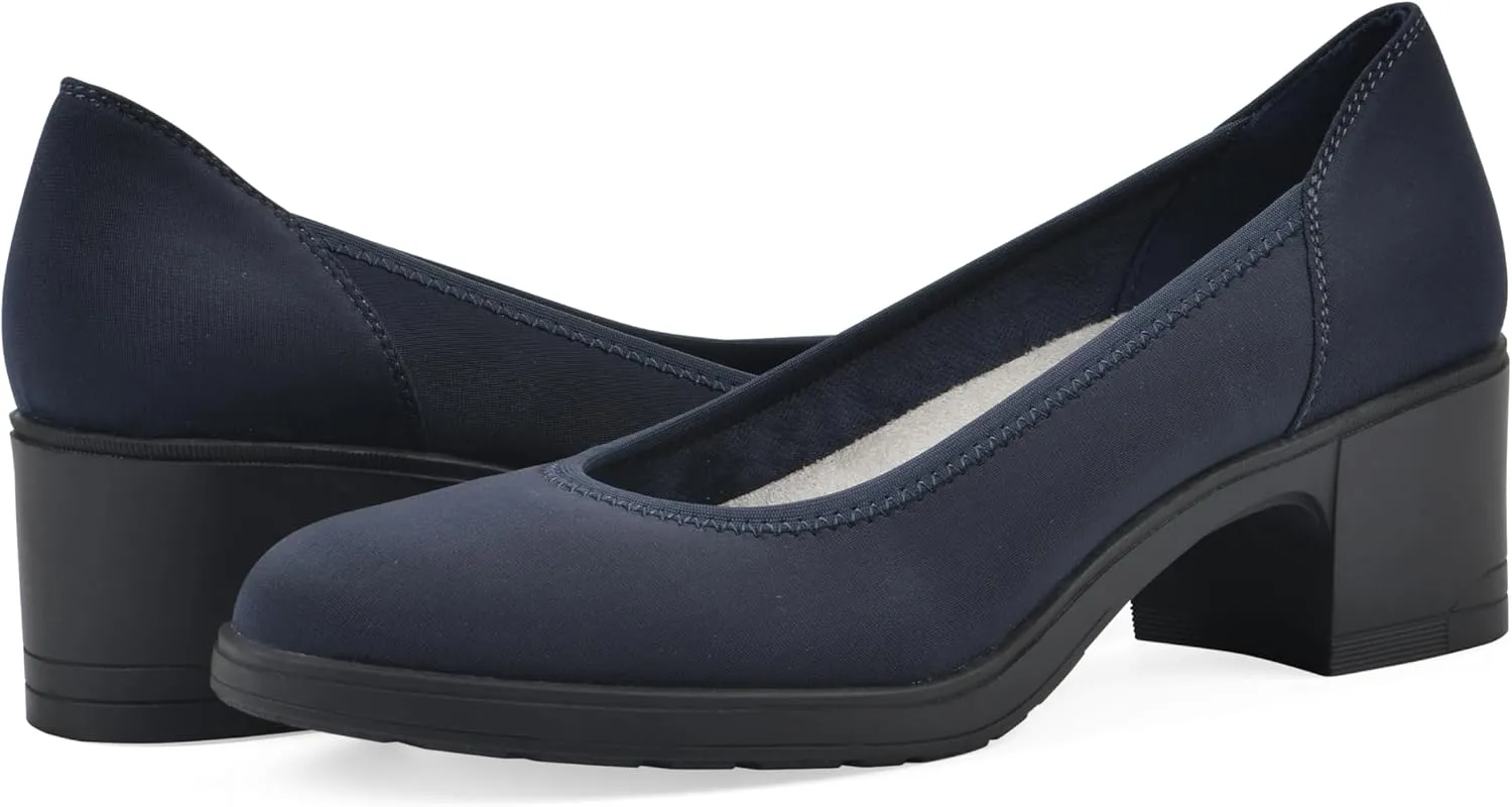 CLIFFS BY WHITE MOUNTAIN Women's Huntor Cushioned Block Heel Pump