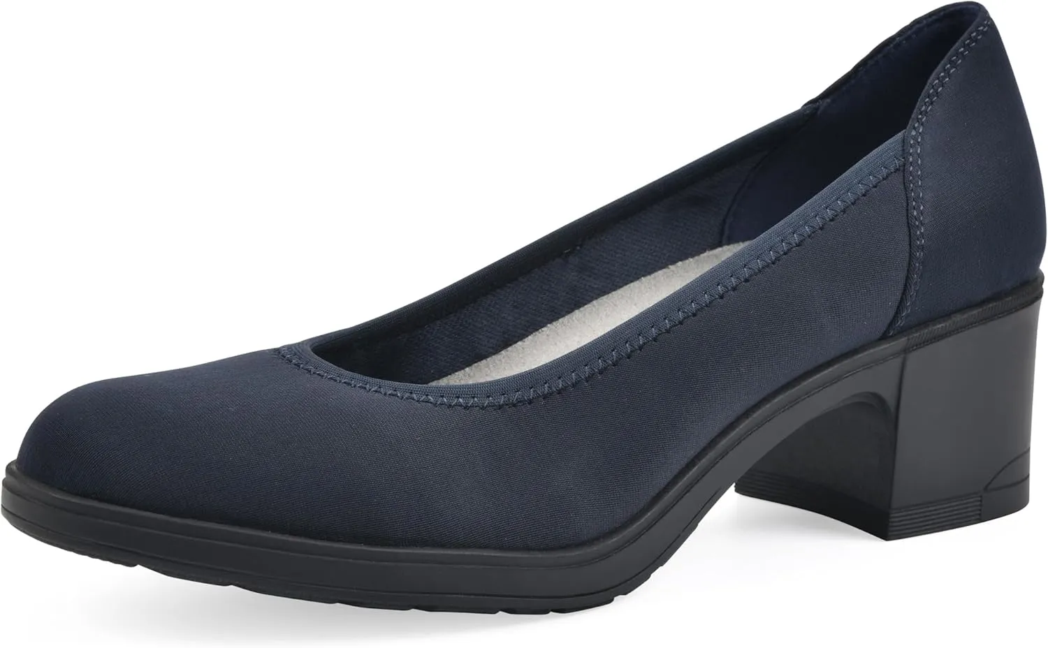 CLIFFS BY WHITE MOUNTAIN Women's Huntor Cushioned Block Heel Pump