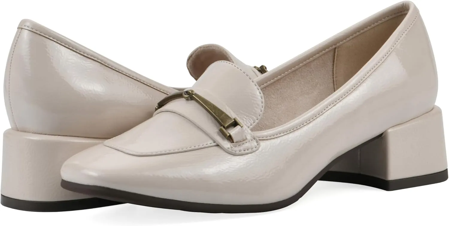 CLIFFS BY WHITE MOUNTAIN Women's Quinna Cushioned Block Heel Loafer Pump