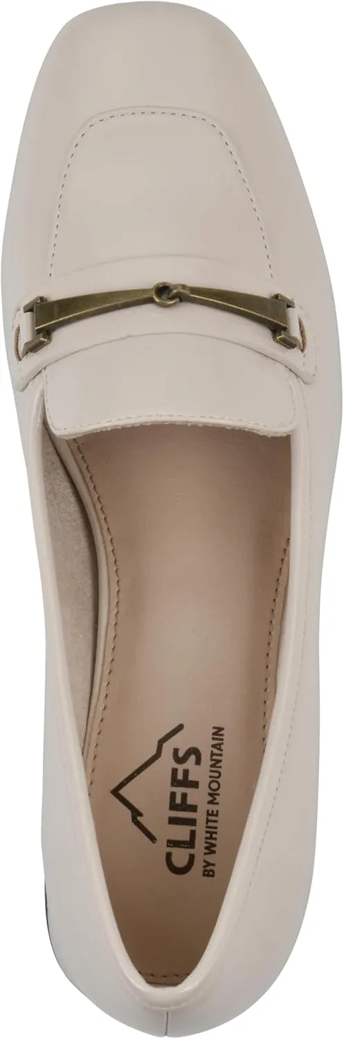 CLIFFS BY WHITE MOUNTAIN Women's Quinna Cushioned Block Heel Loafer Pump