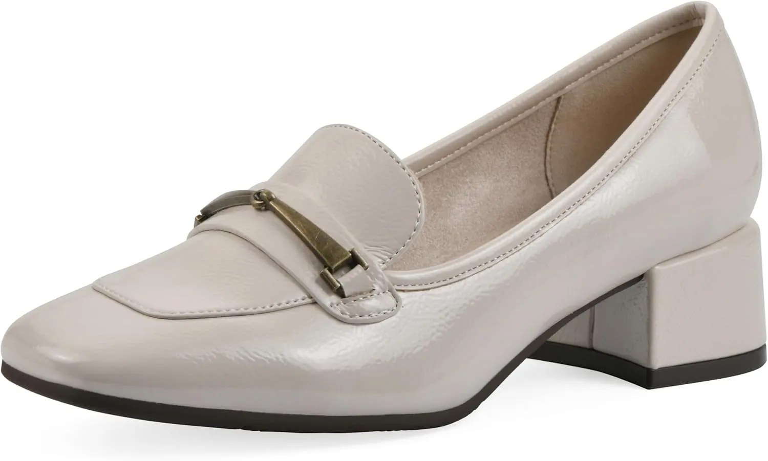 CLIFFS BY WHITE MOUNTAIN Women's Quinna Cushioned Block Heel Loafer Pump