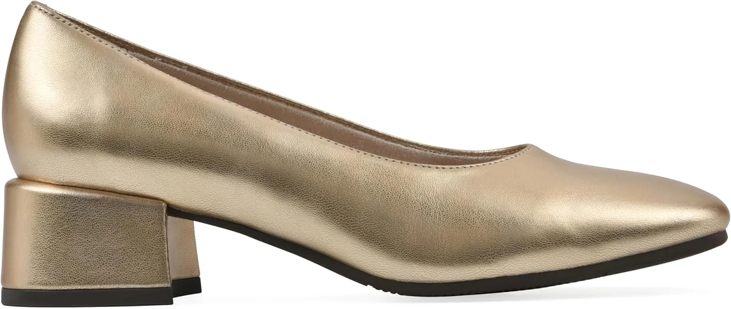 CLIFFS BY WHITE MOUNTAIN Women's Quintesa Cushioned Block Heel Pump